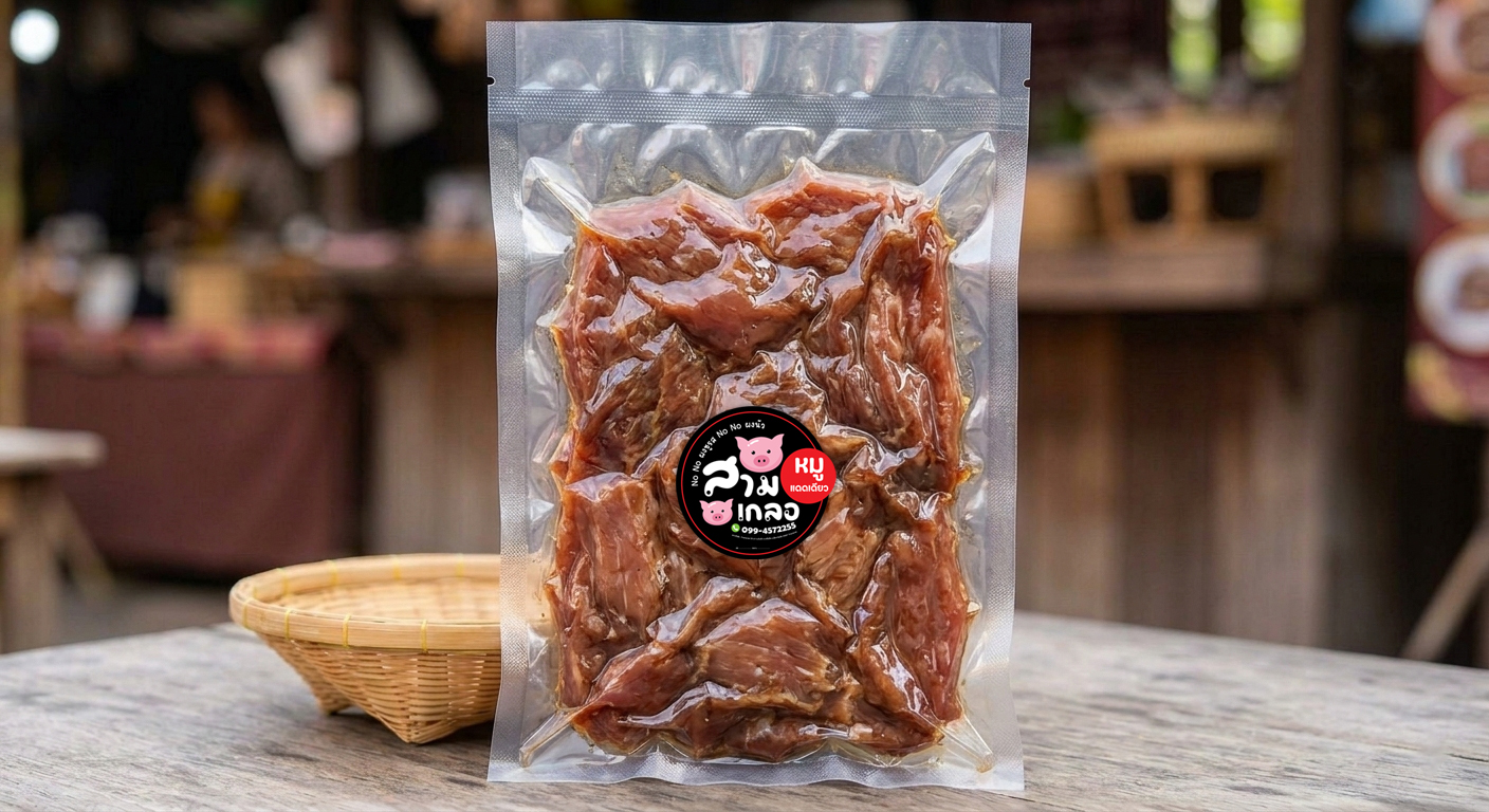 หมูแดดเดียว สูตรสามเกลอ